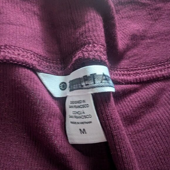 Athleta | Well Rested Rib Sleep Set In Deep Burgundy - Picture 8 of 10